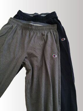 2 pairs Mens CHAMPION Authentic Athleticwear Joggers Pants, Size L
